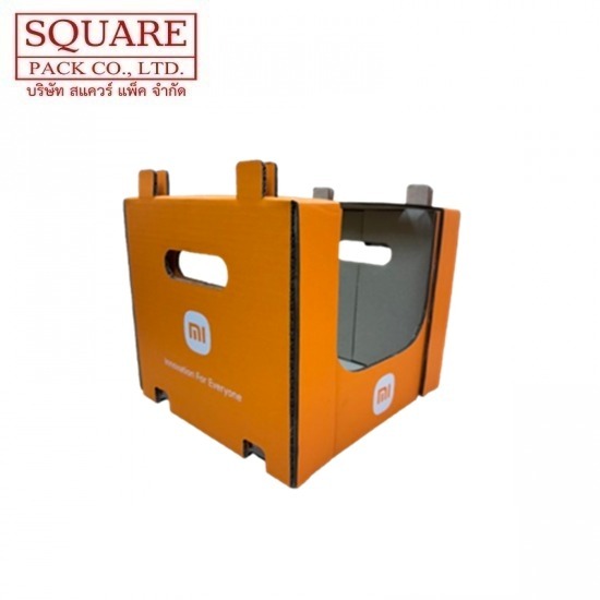 โรงงานผลิตกระดาษลูกฟูก OEM - สแควร์ แพ็ค - กล่องไดคัท Display